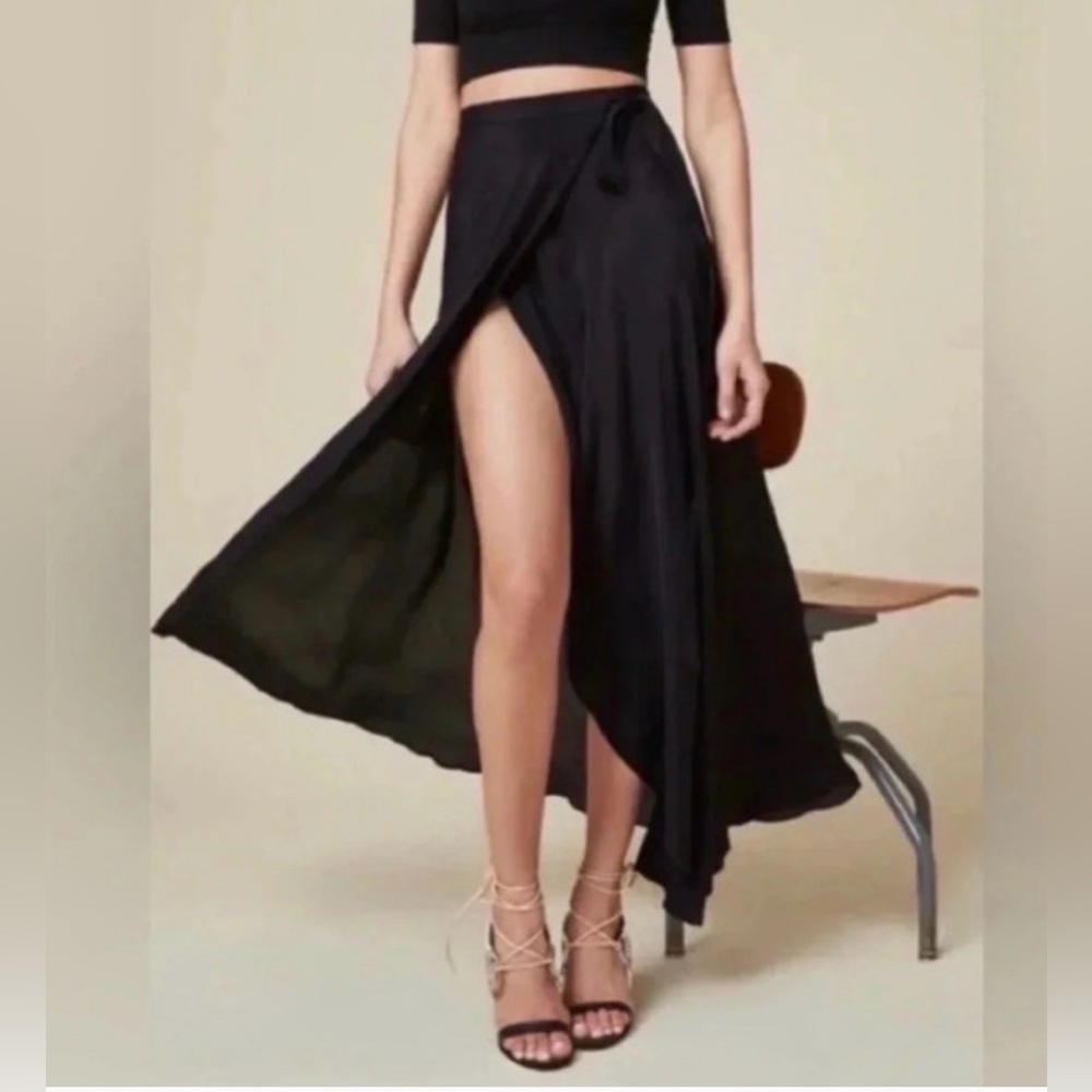 Reformation Nessy Wrap Maxi Skirt